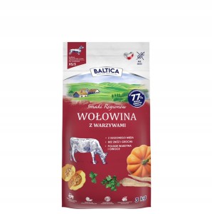 BALTICA sucha karma dla psa Wołowina z warzywami XS/S 3kg MAŁE RASY