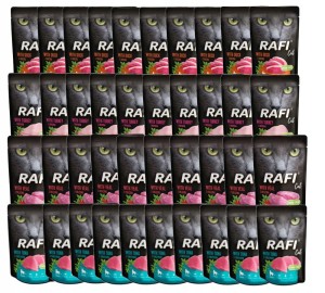 RAFI CAT karma kota mix 4 smaków saszetka 40x100g