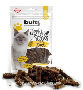 Bult Bulti Jerky Sticks z kaczką przysmak dla kota 60g