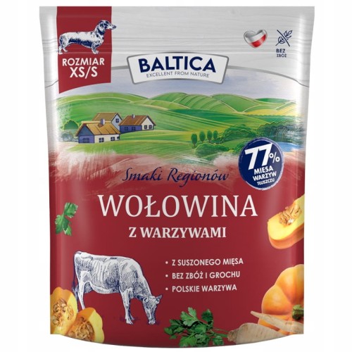 Baltica Flavors of the Regions Beef with Vegetables Adult Small Breeds 1kg