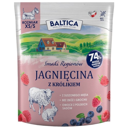 Baltica Flavors of Lamb Regions with Rabbit Adult Small Breeds 1kg
