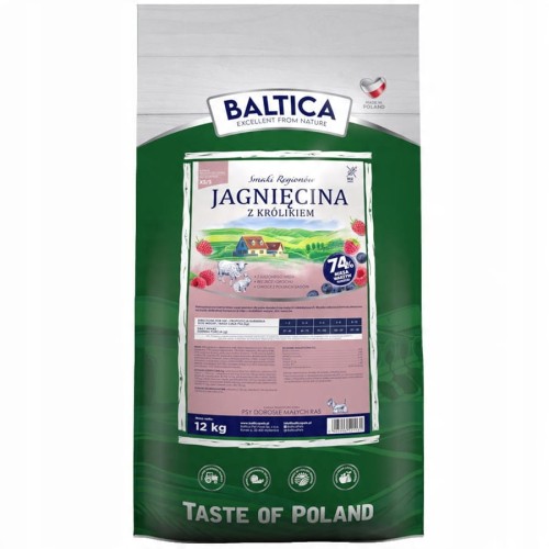 BALTICA SMAKI REGIONÓW JAGNIĘCINA Z KRÓLIKIEM XS/S 12kg DLA MAŁYCH RAS