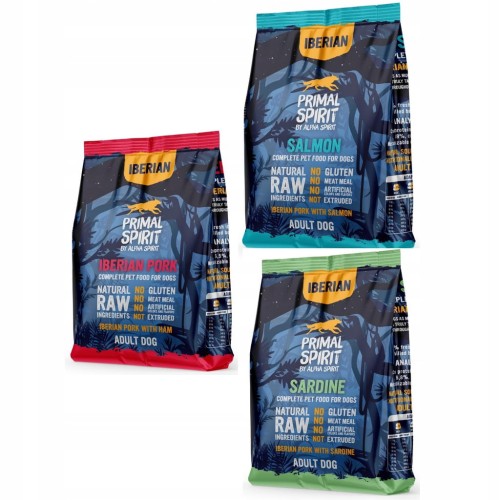 PRIMAL SPIRIT IBERIAN ZESTAW SMAKÓW DLA PSA 3X1KG